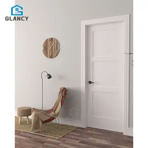 China Top Manufacturer High Quality Internal Room Flush Wooden Door Design Bedroom Modern Interior Wooden Door