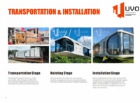 Maisons préfabriquées intelligentes de luxe modernes à 2 chambres, type capsule spatiale mobile, avec cuisine, pour hôtels