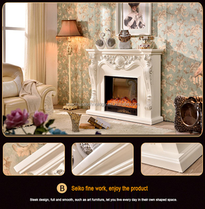 Meuble TV avec cheminée Meuble TV Décoration de Noël Cheminée à flamme 3D <span class=keywords><strong>Chauffage</strong></span> intérieur Cheminée avec fonction de <span class=keywords><strong>chauffage</strong></span> - Product Image 5