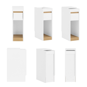 Mesa de Noche Estrecha de 20 cm Directo de Fábrica, Mesita de Noche Delgada con Tapa Extraíble y Estante de Almacenamiento - Product Image 3