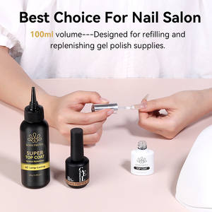 BORN PRETTY 100г Топ-гель для ногтей с суперблеском, большой объем, для самостоятельного использования, под собственной торговой маркой, смываемый, стойкость до 45 дней - Product Image 4