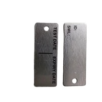 KINDABADGE Etiqueta de aluminio de metal de Alta Calidad código QR etiqueta de número de serie para etiqueta de metal de grabado láser