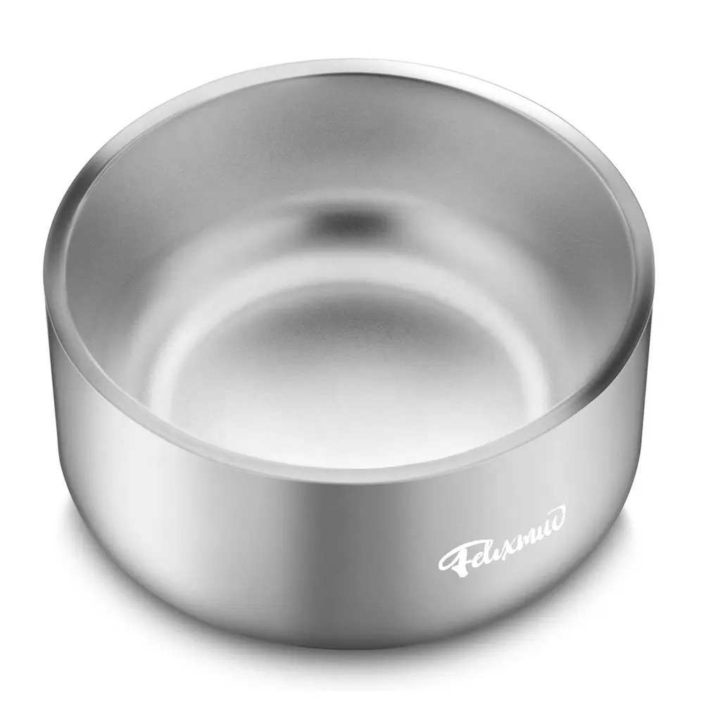 Groothandel 64Oz-1800Ml Rvs Hond Water Bowls Antislip Hondenvoer Kommen Huisdier Kommen