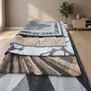 Visesa GRC Luxury Custom <b>Hand</b> <b>Tufted</b> Modern Square Natural Viscose Leather Anti-Slip 20mm Thick Medium Pile Latex Area <b>Rugs</b> - Product Image 2
