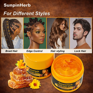 Cire coiffante populaire au miel pour tresses et torsades, fixation extra longue durée, anti-frisottis, hypoallergénique, biologique, naturelle, sans alcool - Product Image 3