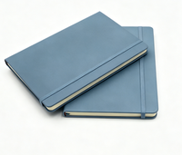 Carnet portable A5 en PU, design vintage, logo en relief, impression UV, carnet de voyage