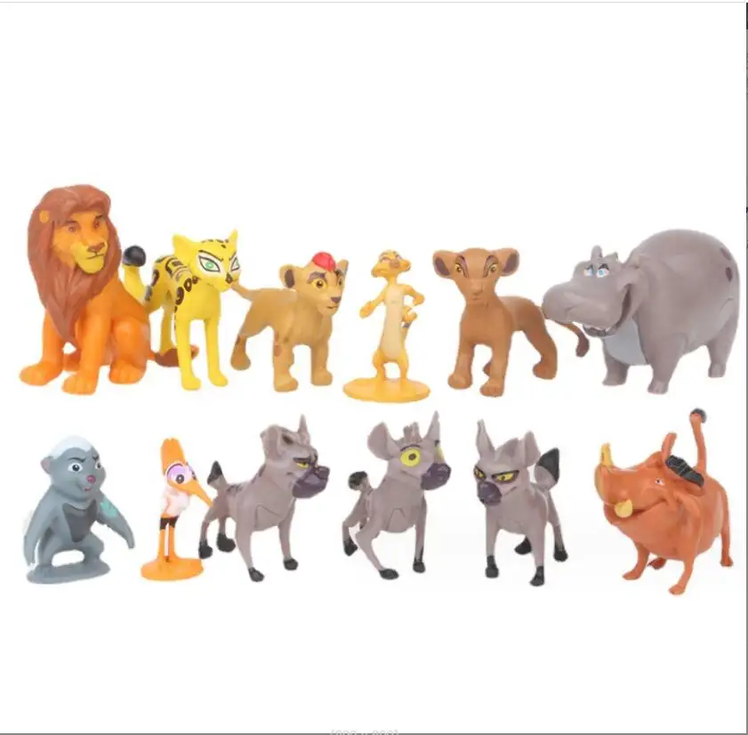XUX Cartoon 12 pcs/set The Lion King Action Figures Toy Kids Gift Animation Derivatives Room Decoration Toys Wholesale
