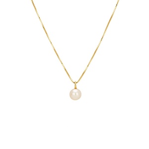 Joyería Fina de Plata 925, Collar con Colgante de Perla de Agua Dulce Chapado en Oro de 18K de Alta Gama para Mujer - Product Image 5