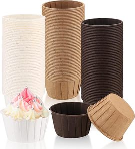 Gobelet en papier sulfurisé <span class=keywords><strong>de</strong></span> couleur unie, support à cupcakes, doublure durable pour muffins, récipient en papier individuel sans odeur pour mariage, nouveauté - Product Image 2