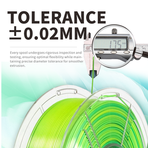 Filament PLA Soie 1,75 mm Bobine d'imprimante 3D 1 kg (2,2 lb) Tiges en plastique extrudé à texture lisse et soyeuse pour l'impression 3D - Product Image 5
