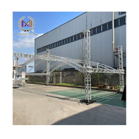 Sistema de armadura de techo de escenario de concierto de festival de música, pantallas de armadura de Evento de aluminio para túnel de cúpula, techo arqueado plano para iluminación de eventos