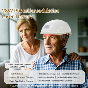 Casque de luminothérapie cérébrale 1070nm, photobiomodulation infrarouge proche, stimulateur cérébral, <span class=keywords><strong>traitement</strong></span> transcrânien de bien-être cérébral - Product Image 1