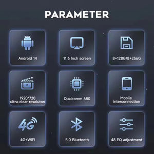 Hicbest 8+128GB <span class=keywords><strong>Android</strong></span> Carplay Navigazione GPS Stereo Lettore Audio Radio per Auto per Land Rover Discovery <span class=keywords><strong>5</strong></span> 2017-2018 - Product Image 6