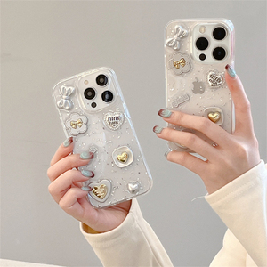 <span class=keywords><strong>Coque</strong></span> Transparente Scintillante avec Nœud et Fleur pour <span class=keywords><strong>iPhone</strong></span> 16 Pro Max, 15 Plus, 14, 13, <span class=keywords><strong>12</strong></span>, 11 – Style Coréen Ins pour Fille - Product Image 1