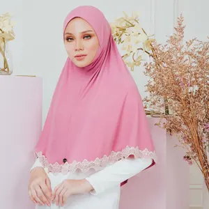 New Scarf Custom Lace Design Hijabs Origin Type Quality Place Polyester Shawls