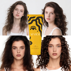 <span class=keywords><strong>Gel</strong></span> à friser les cheveux forte tenue pour rendre les cheveux brillants à l'huile de noix de coco crème à friser produits pour friser les cheveux naturels des hommes - Product Image 1