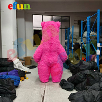 Quantité minimale de commande Efun 1 PCS Costume de mascotte ours polaire rose en peluche gonflable personnalisé Costume de cosplay d'animal de dessin animé à vendre