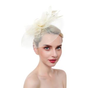 2025 Sinamay Feather Fascinators Hut <span class=keywords><strong>Kentucky</strong></span> <span class=keywords><strong>Derby</strong></span> Church Hochzeits hüte Frauen <span class=keywords><strong>Party</strong></span> Braut Kopfschmuck - Product Image 1