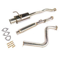 Nouveau système d'échappement Catback haute performance en acier inoxydable, kit silencieux avec embout simple de 4 pouces pour Accord 90-93, marque Target 1