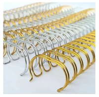 Spirale de reliure métallique durable à double boucle et anneau double fil pour une reliure de qualité supérieure