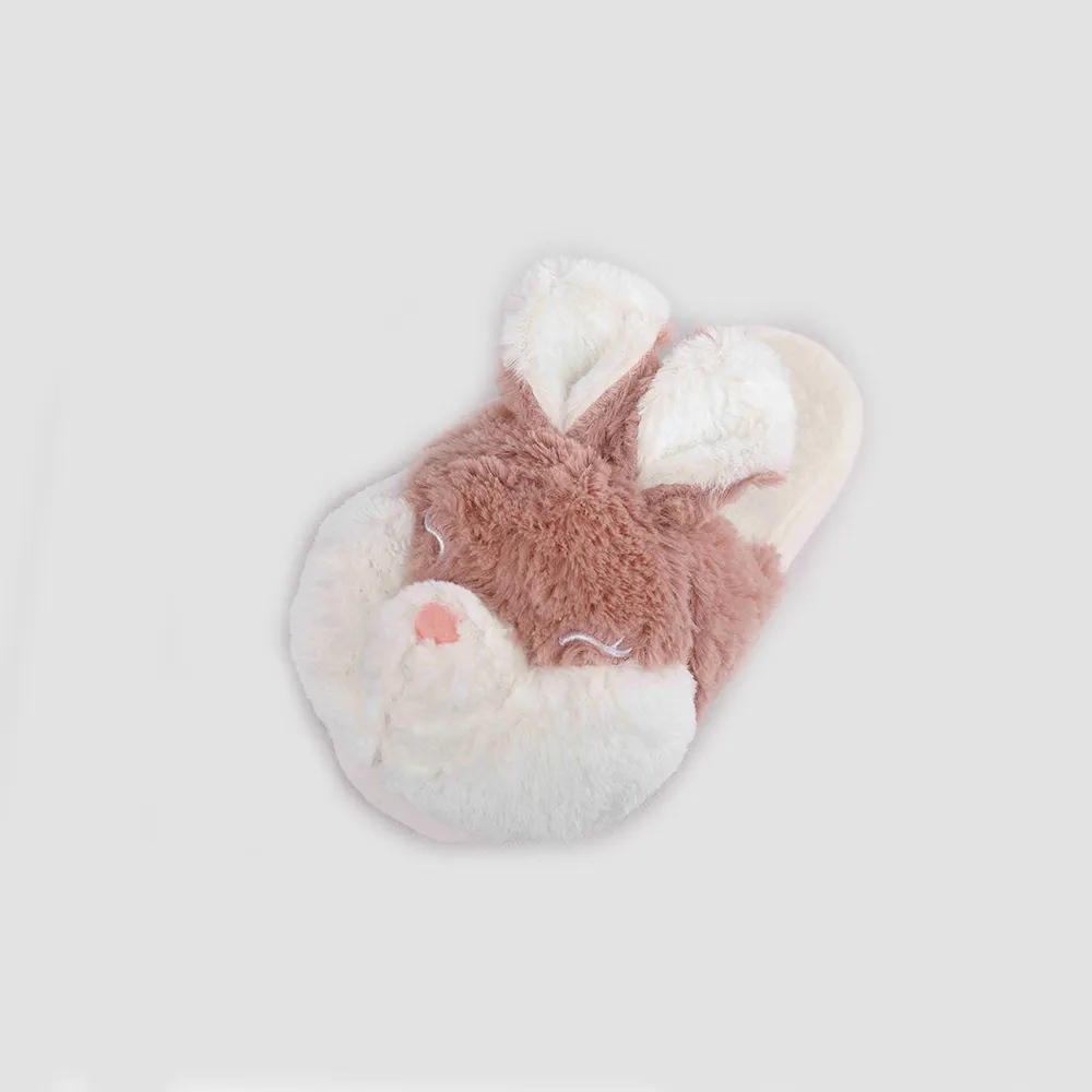 Spring Best Quality Rabbit Plush Faux Fur Indoor House Winter Slippers