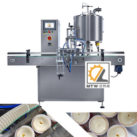 Machine de remplissage automatique MTW pour pâtes épaisses, liquides alimentaires et beurre de cacahuète, avec pompe à lobes rotative