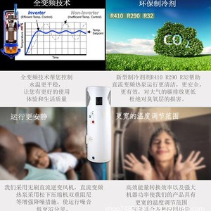 Air Source Heat Pump Water <b>Heater</b> 200L Storage Electric With Wifi Control High <b>Efficiency</b> Energy Saving - Product Image 2