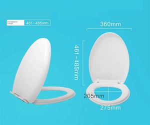 Tapaderas De Inodoro <span class=keywords><strong>Universal</strong></span> para el hogar, cojín de carga rápida grueso, anillos para cubierta de inodoro para uso en Villa y baño - Product Image 5