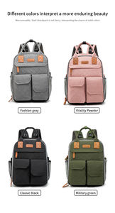 Bolsa de Pañales Multifuncional, <span class=keywords><strong>Mochila</strong></span> de Viaje para Mujer, Mamá y Bebé, <span class=keywords><strong>Mochila</strong></span> de Viaje <span class=keywords><strong>3</strong></span> <span class=keywords><strong>en</strong></span> <span class=keywords><strong>1</strong></span> de Poliéster Impermeable de Alta Calidad - Product Image 3