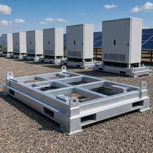 Servicios de Fabricación de Bases de Acero Inoxidable para Inversores OEM Personalizados, Galvanizado en Caliente, Pintura Anticorrosiva, Soldadura Robótica - Product Image 1