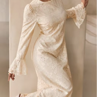Robe longue unie haut de gamme YKD125, design de mode musulmane, look décontracté, robe musulmane pour femmes, islamique