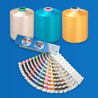 WELONG Fil texturé DTY 100% polyester - Haute ténacité, antibactérien, certifié Oeko-Tex, anti-boulochage, absorbant l'humidité