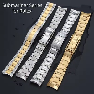 Correa de reloj de 20/21mm para Rolex <span class=keywords><strong>Daytona</strong></span> Submariner Ghost, cierre plegable, accesorios ajustables para correa de reloj de acero inoxidable - Product Image 5
