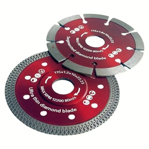 Lame de scie diamantée X-Mesh Turbo pour découpe à sec et humide de carreaux, céramique et porcelaine, avec logo UV USA Grade Fast Clean, 4.5, 5, 7, 9, 10, 12, 14 pouces - Product Image 6