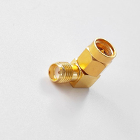 18Ghz RF Coaxial SMA Fiche Mâle vers SMA Femelle Jack Connecteur Angle Droit Adaptateur/Convertisseur