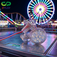 Lumière LED programmable SMD3535 35 mm 9 pixels 24 V IP66 haute luminosité pour l'éclairage des manèges de fêtes foraines et de parcs d'attractions