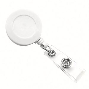 Porta-credenciales retráctil personalizado con clip de cocodrilo, de silicona con impresión UV, para carrete de identificación con cuentas - Product Image 6