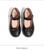 Nouvelles Chaussures Élégantes pour Filles, Chaussures MARY JANE de Haute Qualité, Chaussures Scolaires Classiques Noires à Nœud pour Enfants et Étudiants