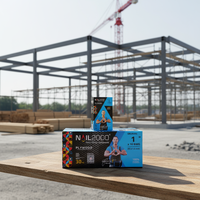 Premium Heavy-Duty Polished Steel Construction Staples with Patterned Grip Head for Timber Framing and Decking