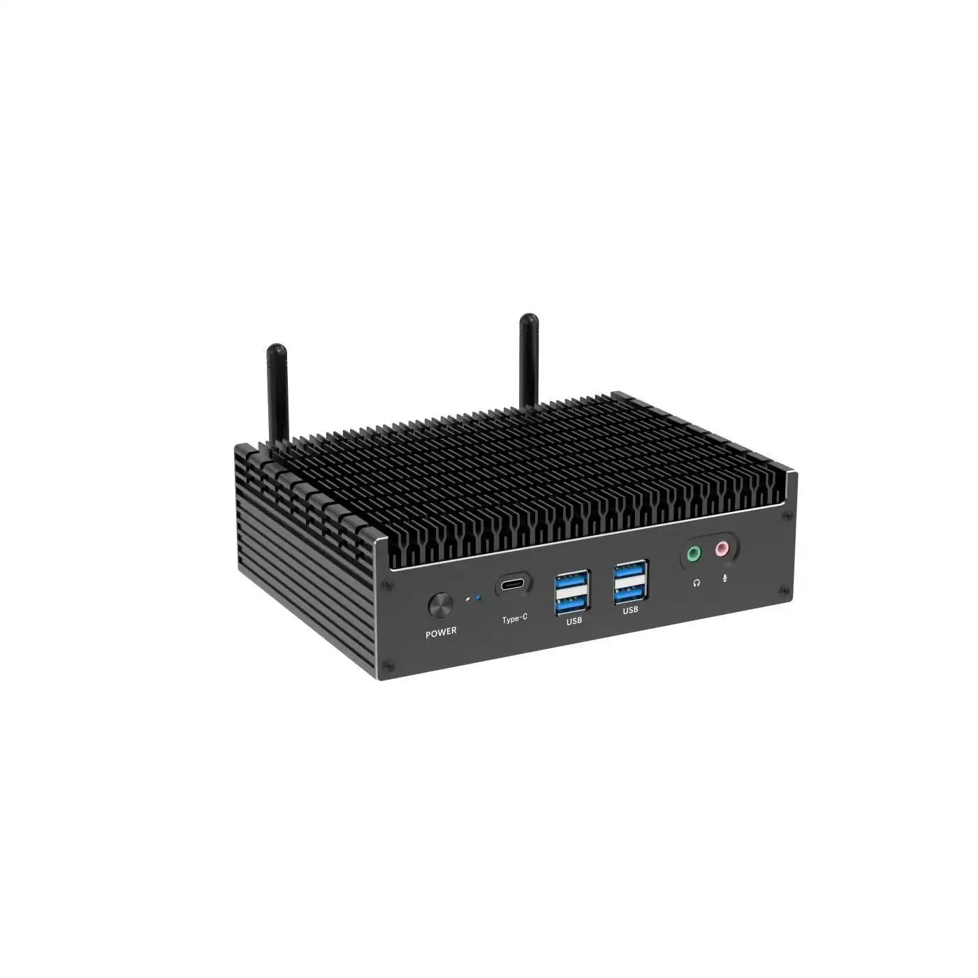 Industriële Fanless Mini Pc Venoen P01gm I7 1255u 64Gb Ram 1Tb Hdd M.2 Ssd Zachte Router Firewall Apparaat