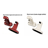 Support épaissi pour accessoires de rideaux, support fixe, tringle romaine, tringle simple, fixation latérale universelle
