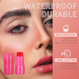 Impermeable Jelly Lip Tint Blush Stick Colorete Oem Etiqueta privada Tinte Pink Ph Blush Stick - Product Image 5