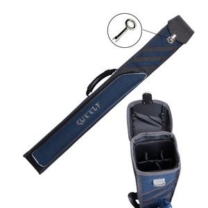 Étui de queue de billard bleu foncé Cueelf 2B3S avec poignée en bandoulière étui de queue de billard avec clés plusieurs poches pour accessoires - Product Image 4