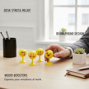 Dispositivo para Aliviar la Ansiedad y el Estrés de Oficina, Bola Antiestrés con Expresiones Divertidas, Material de PU Suave - Product Image 2