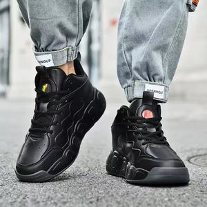 2025 gran tamaño grande 39-52 suela gruesa estilo baloncesto <span class=keywords><strong>Snickers</strong></span> cuero deporte correr zapatillas para hombres zapato para caminar - Product Image 4