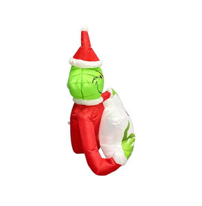 <span class=keywords><strong>Grinch</strong></span> Inflable Navideño <span class=keywords><strong>de</strong></span> 3.5 Pies con Letrero <span class=keywords><strong>de</strong></span> Feliz Navidad en la Pared, Luces LED Integradas para Decoración Navideña <span class=keywords><strong>de</strong></span> Jardín Exterior - Product Image 5