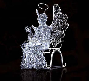 Iluminación navideña para exteriores con diseño de ángel LED para eventos - Product Image 6