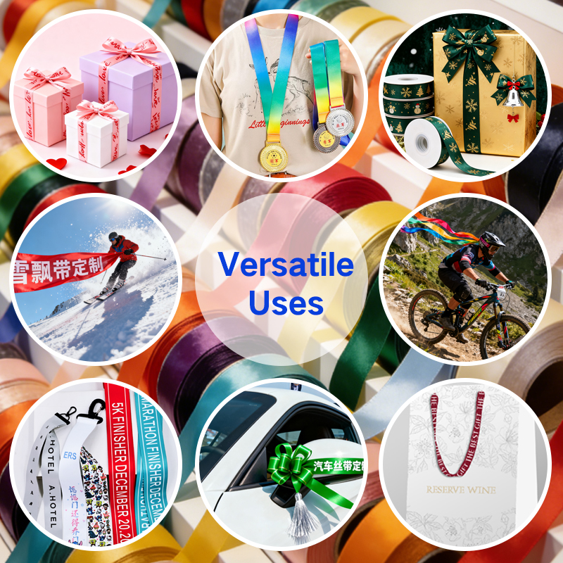 Designer Ribbon Mesh Silk Birthday Ribbon-Cake & Gift Wrap Decor with Happy Birthday Design Flowers & Fruits Baking Decorations