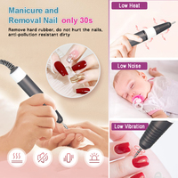 Love Crazy DMJ-207 Perceuse à ongles électrique Kit de manucure pédicure 0-35000 tr/min