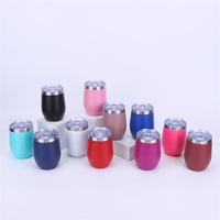 12OZ sans tige Termos gobelet Double paroi en acier inoxydable voyage tasse à café/gobelet tasse/tasse à vin
